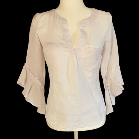 COPY - INC International Concepts Petite White Blouse - Picture 1 of 13